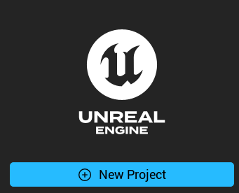 Unreal Engine project browser with New Project selected on the left