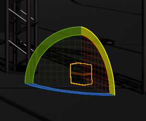 Rotate gizmo on a selected object in the Unreal Engine viewport